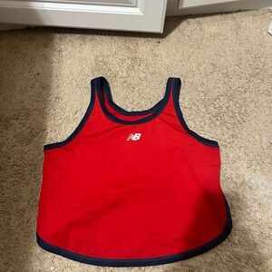 New Balance Red and Navy Tank Top